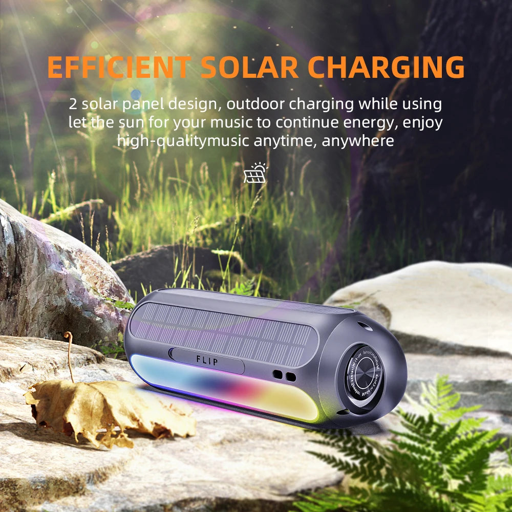 Magnetic Golf Cart Speaker | Solar Bluetooth Speaker with LED Lights
