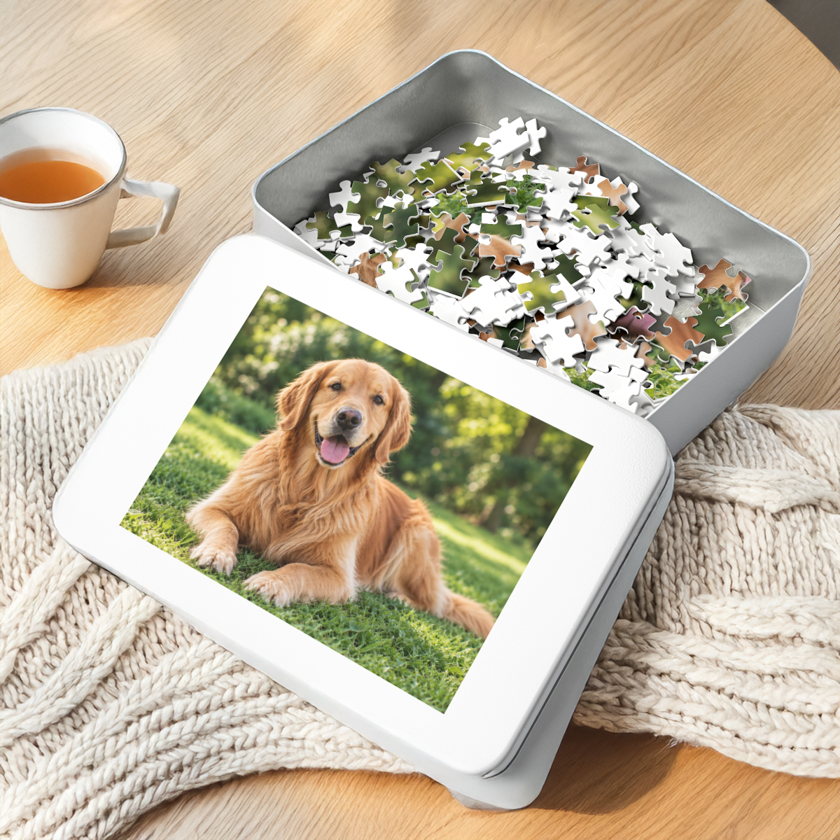 Custom Photo Puzzle in a Gift Tin